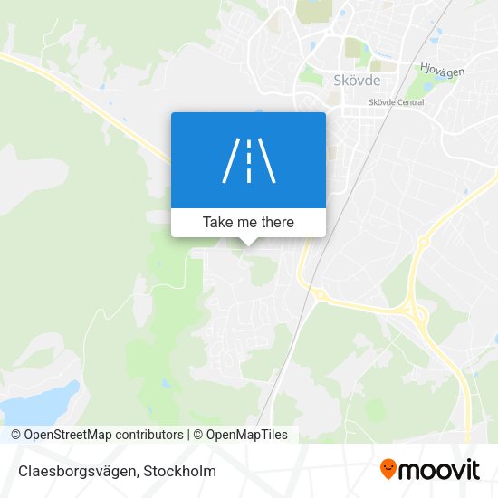 Claesborgsvägen map