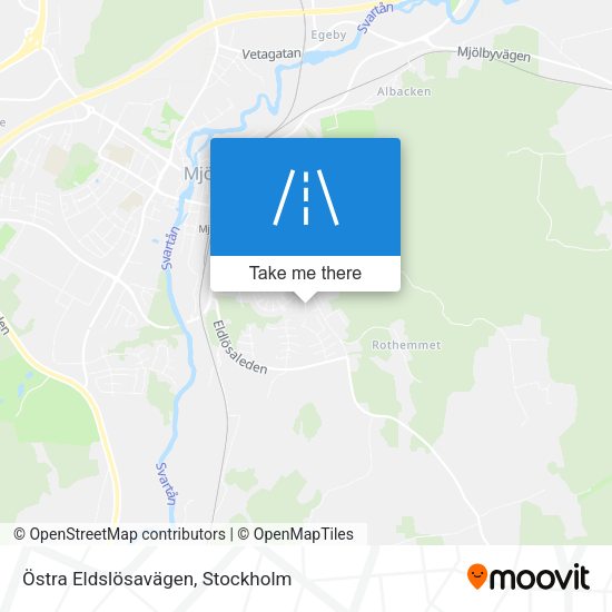 Östra Eldslösavägen map