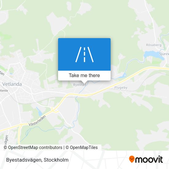 Byestadsvägen map