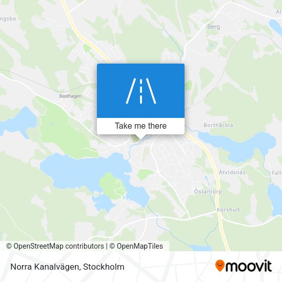 Norra Kanalvägen map