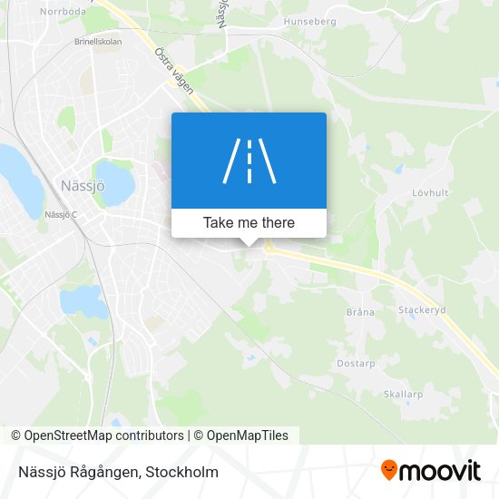 Nässjö Rågången map