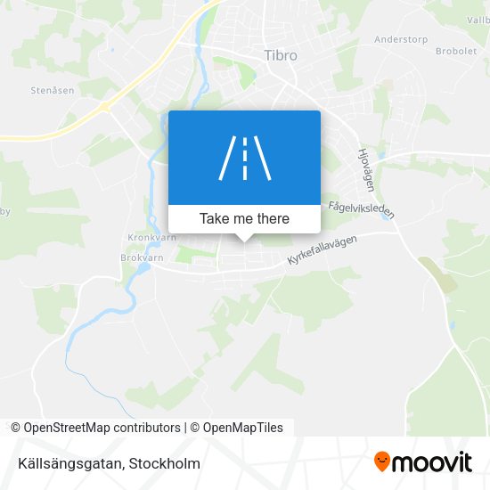 Källsängsgatan map