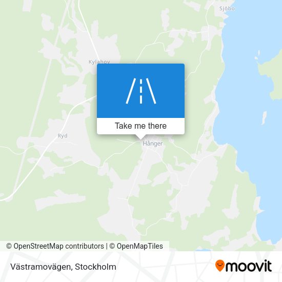 Västramovägen map