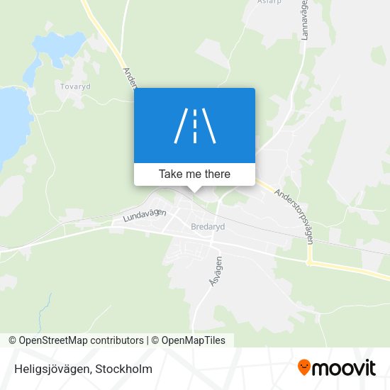 Heligsjövägen map