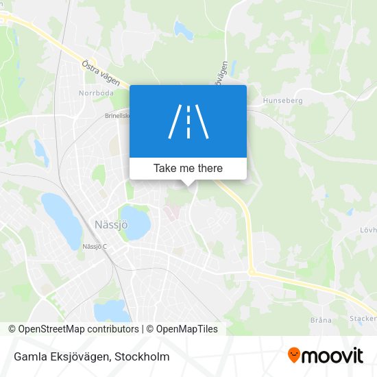 Gamla Eksjövägen map