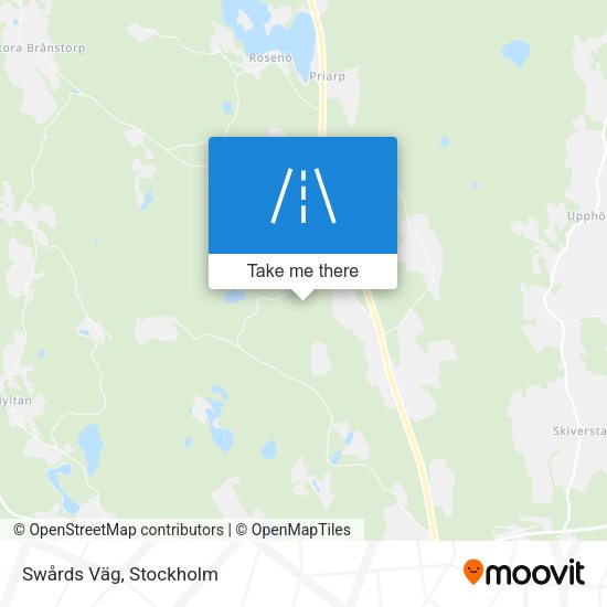Swårds Väg map