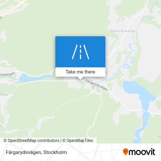 Färgarydsvägen map
