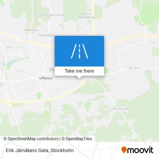 Erik Järnåkers Gata map