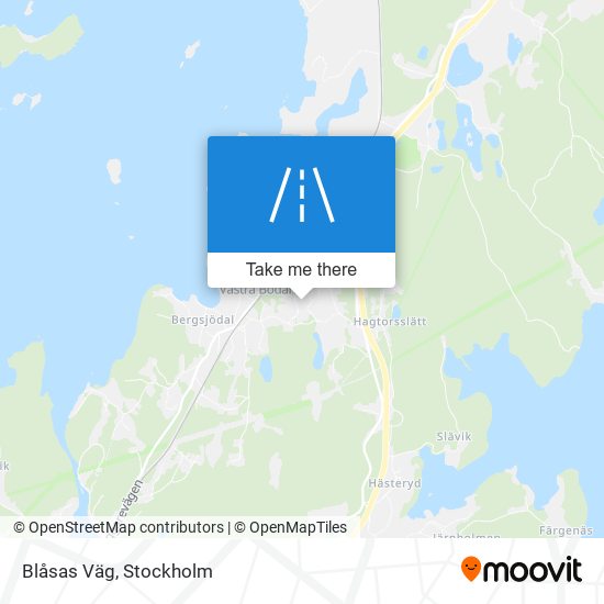 Blåsas Väg map