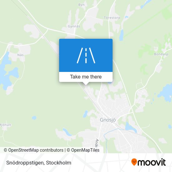 Snödroppstigen map