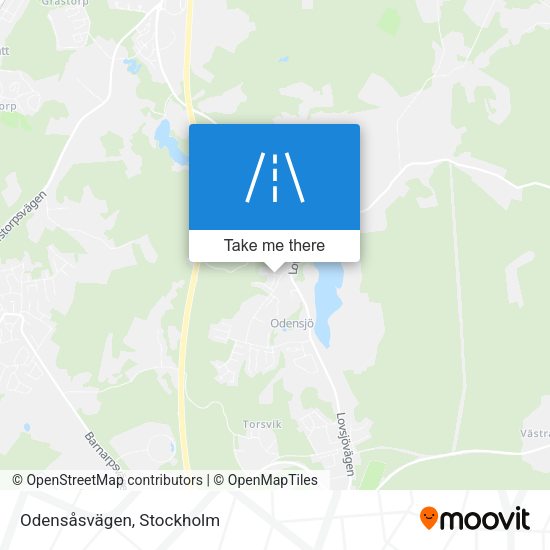Odensåsvägen map