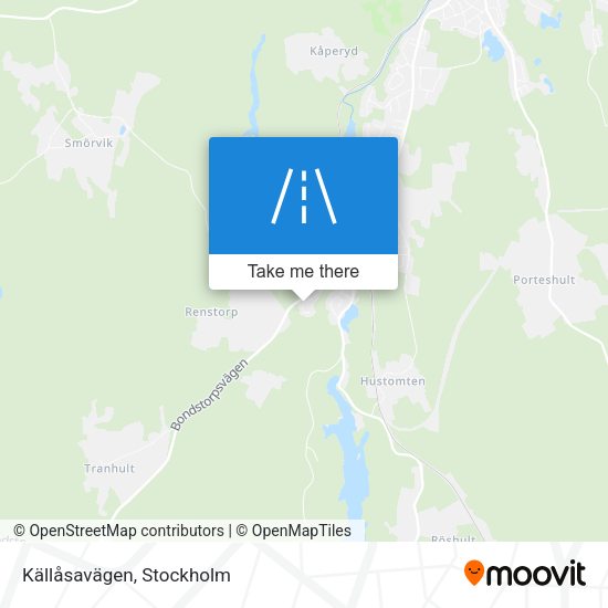 Källåsavägen map