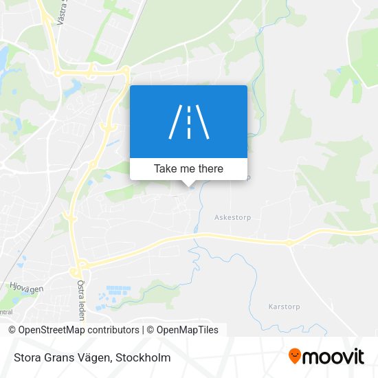 Stora Grans Vägen map