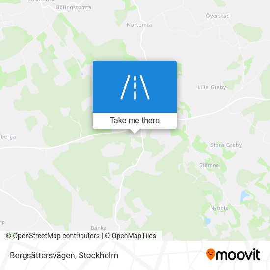 Bergsättersvägen map