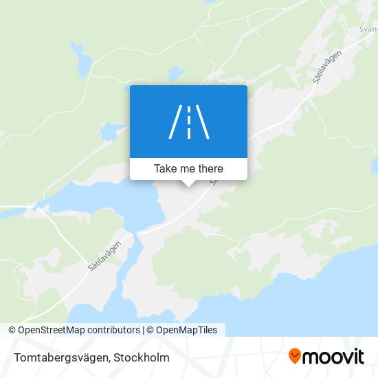 Tomtabergsvägen map