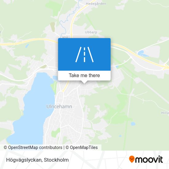 Högvägslyckan map