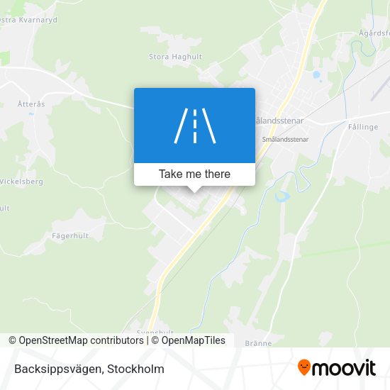 Backsippsvägen map