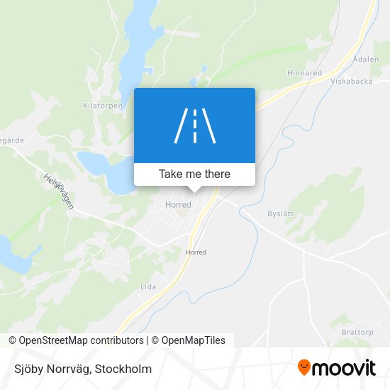 Sjöby Norrväg map