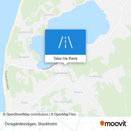 Övragärdesvägen map