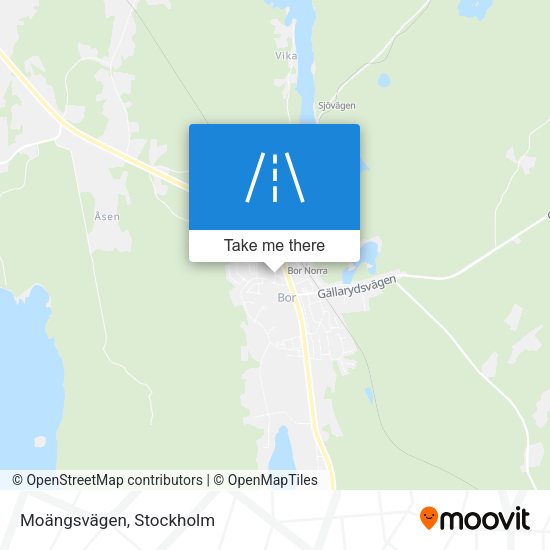 Moängsvägen map