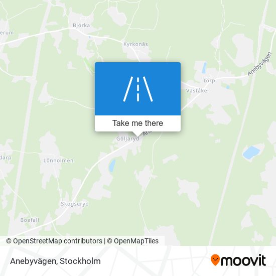 Anebyvägen map