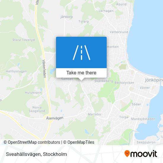 Sveahällsvägen map