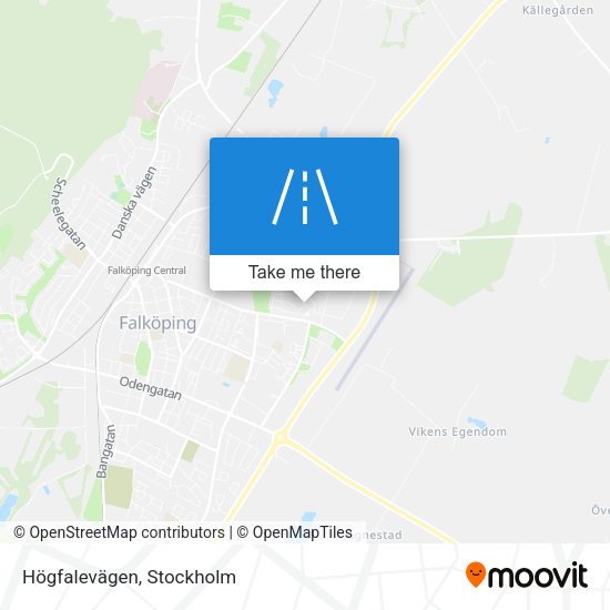 Högfalevägen map
