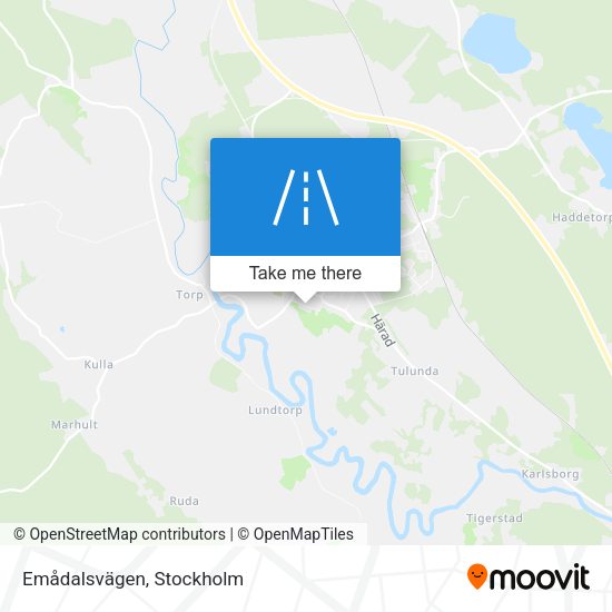 Emådalsvägen map
