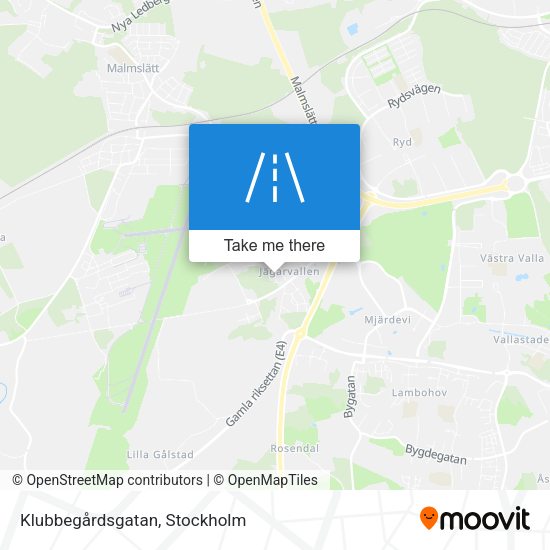 Klubbegårdsgatan map