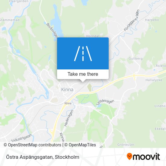 Östra Aspängsgatan map