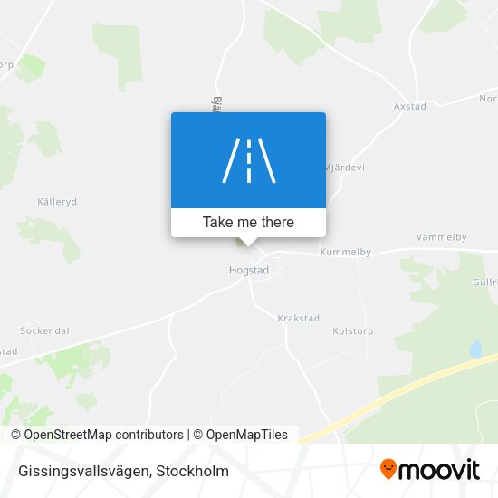 Gissingsvallsvägen map