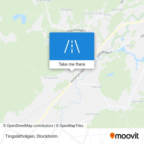 Tingslättvägen map