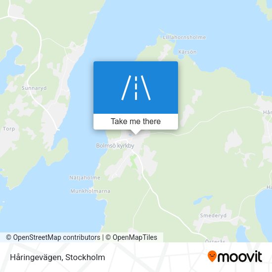 Håringevägen map