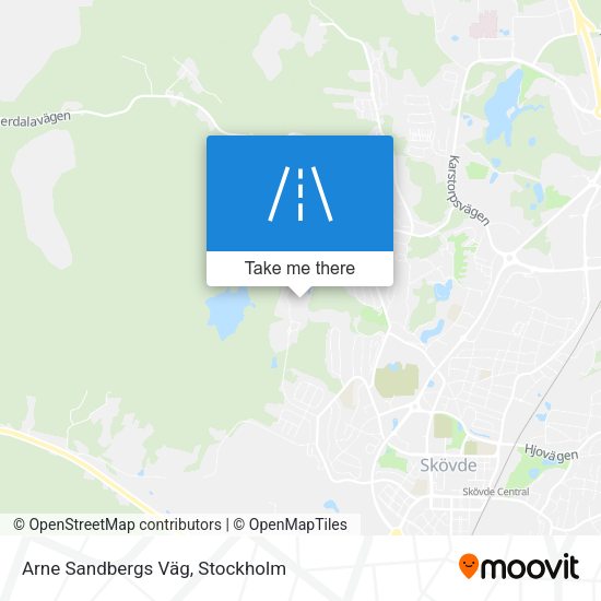 Arne Sandbergs Väg map
