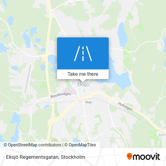 Eksjö Regementsgatan map