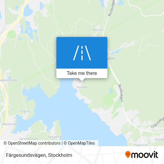Färgesundsvägen map