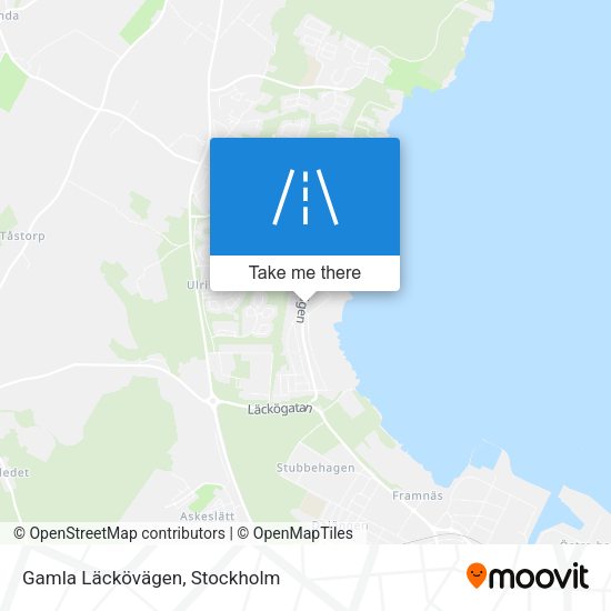 Gamla Läckövägen map
