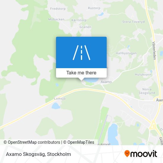 Axamo Skogsväg map