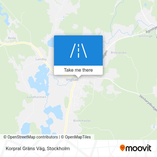 Korpral Gräns Väg map