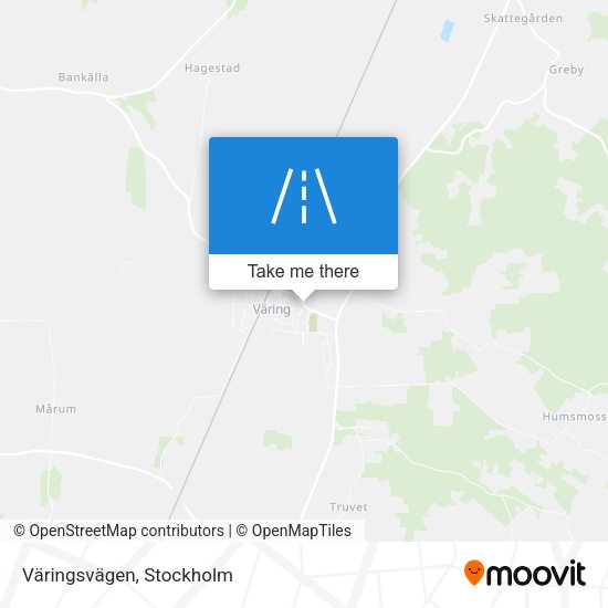 Väringsvägen map