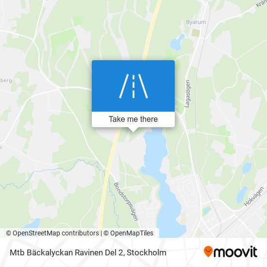 Mtb Bäckalyckan Ravinen Del 2 map