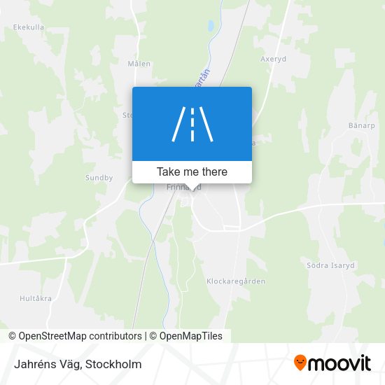 Jahréns Väg map