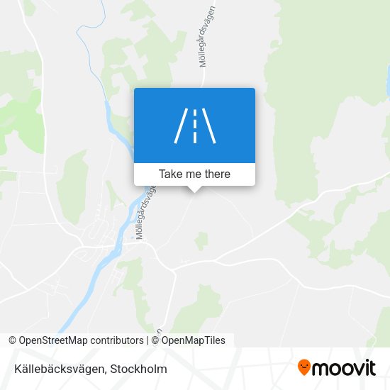 Källebäcksvägen map