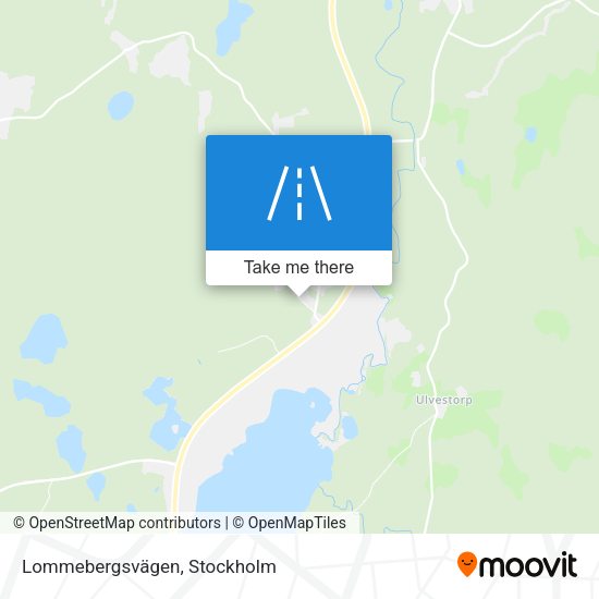 Lommebergsvägen map