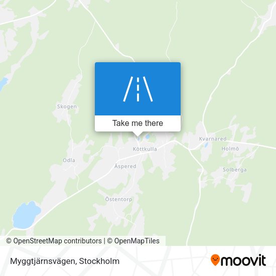 Myggtjärnsvägen map
