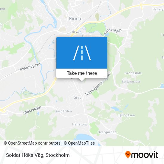 Soldat Höks Väg map