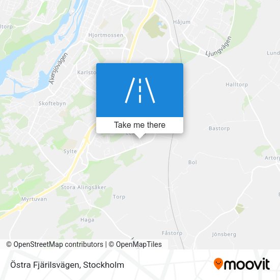 Östra Fjärilsvägen map
