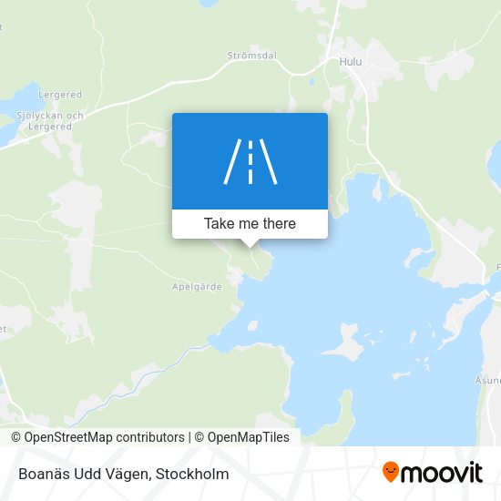 Boanäs Udd Vägen map