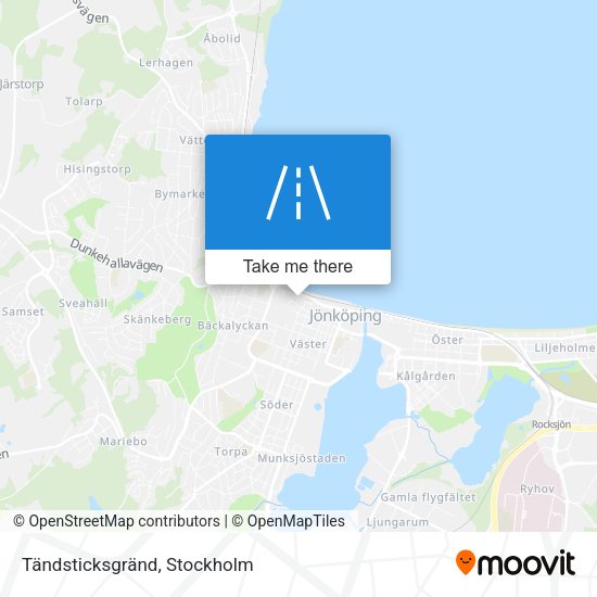 Tändsticksgränd map