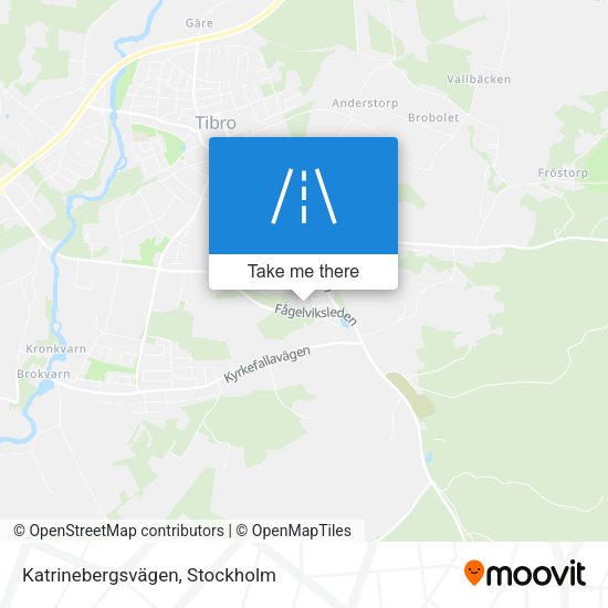 Katrinebergsvägen map